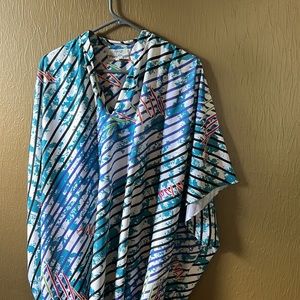 True vintage 80’s Memphis Style vintage maxi house dress